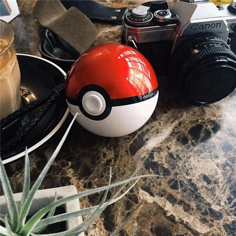 Pokemon Cartoon Large-capacity Pocket Ball Power Bank Pikachu Anime Power Bank Kawaii Toys Kids Birthday Gift Pikachu Ornaments