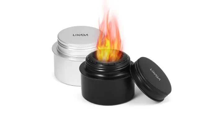 Portable Mini Aluminum Alloy Alcohol Stove with Lid