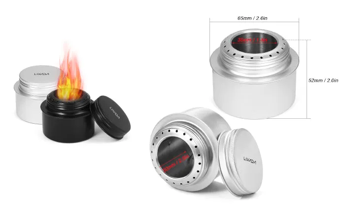 Portable Mini Aluminum Alloy Alcohol Stove with Lid