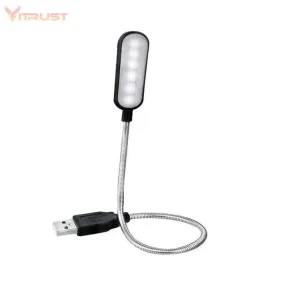 Portable USB Reading Light Mini Book Light Table Lamp Flexible with 6 LEDs for Power Bank Laptop