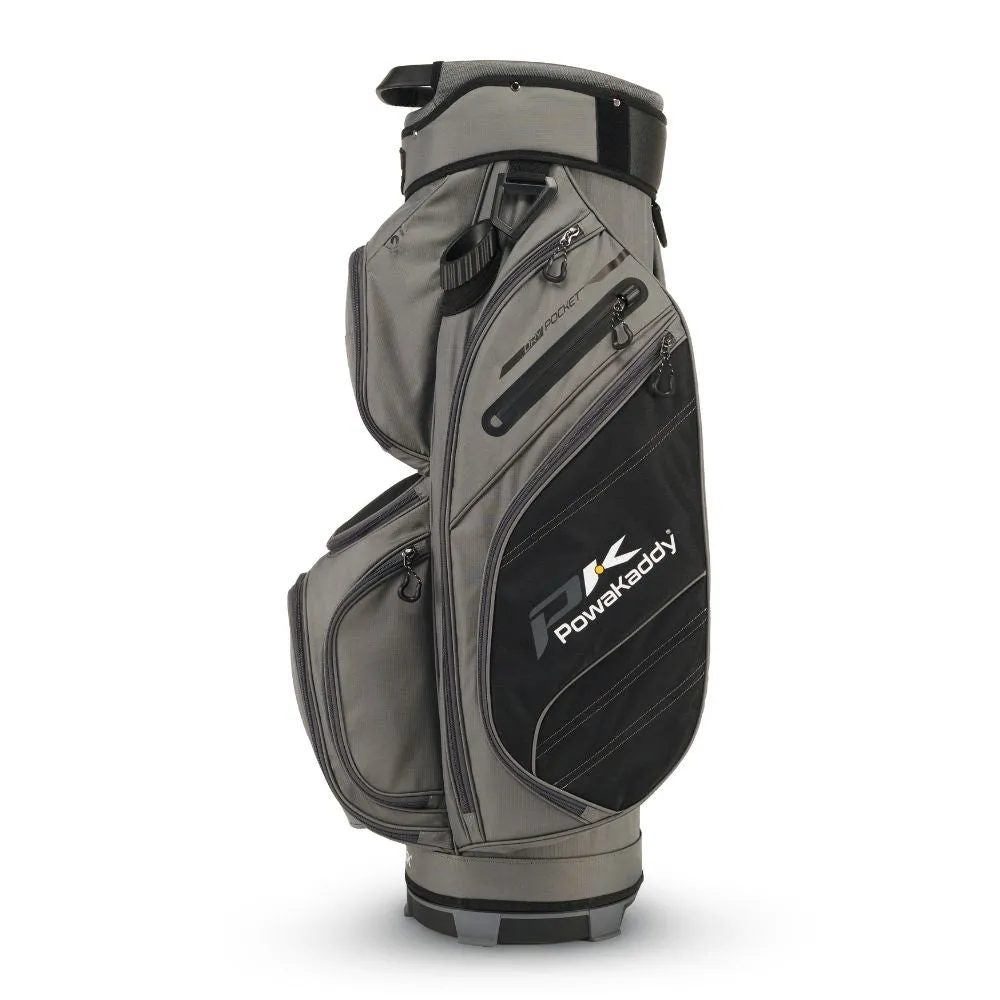 Powakaddy DLX Lite Golf Cart Bag 2024 - Gun Metal Black