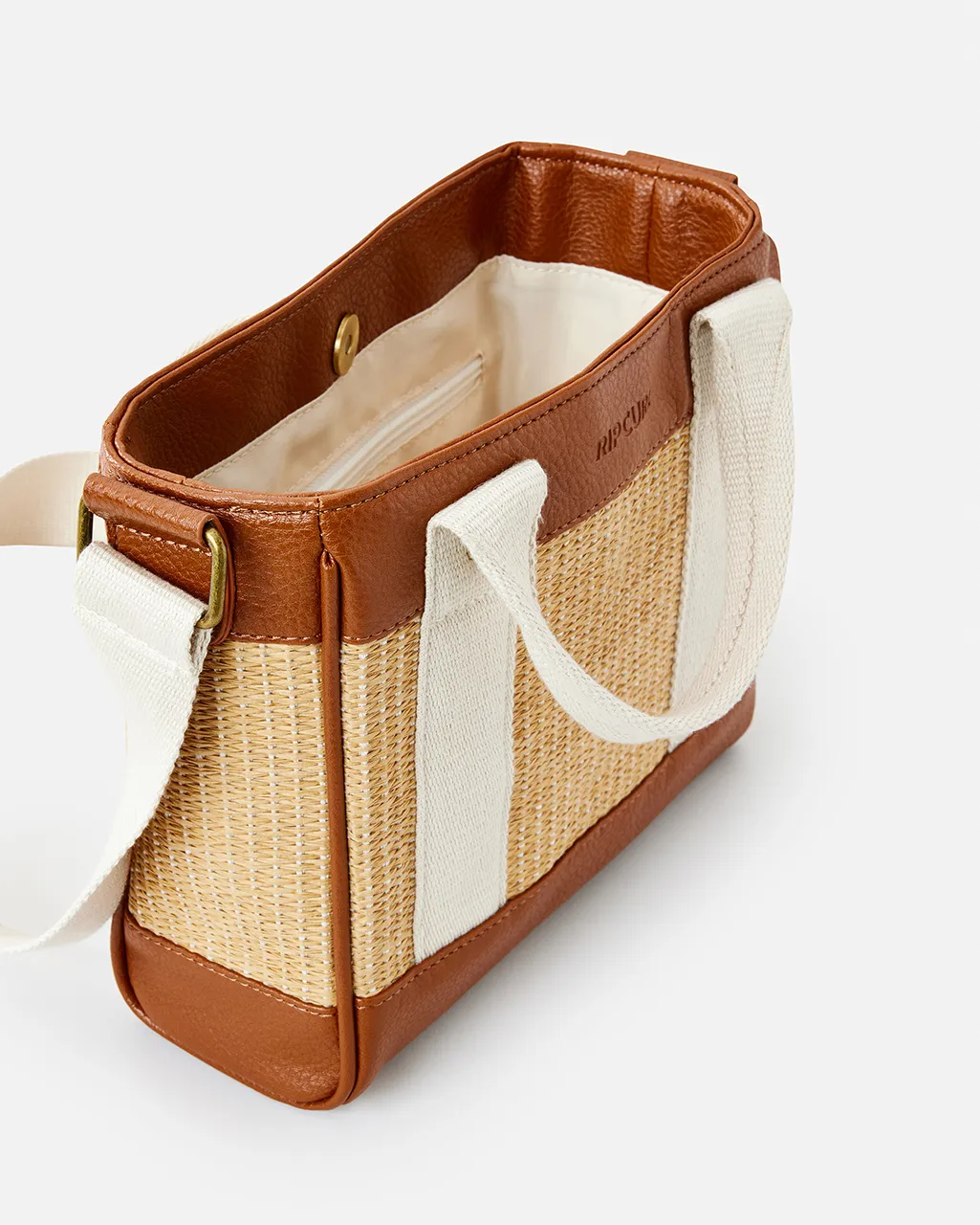 Premium Straw Mini Handbag in Natural