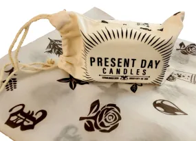 Present Day Candles Cotton Drawstring Cosmetic Bag