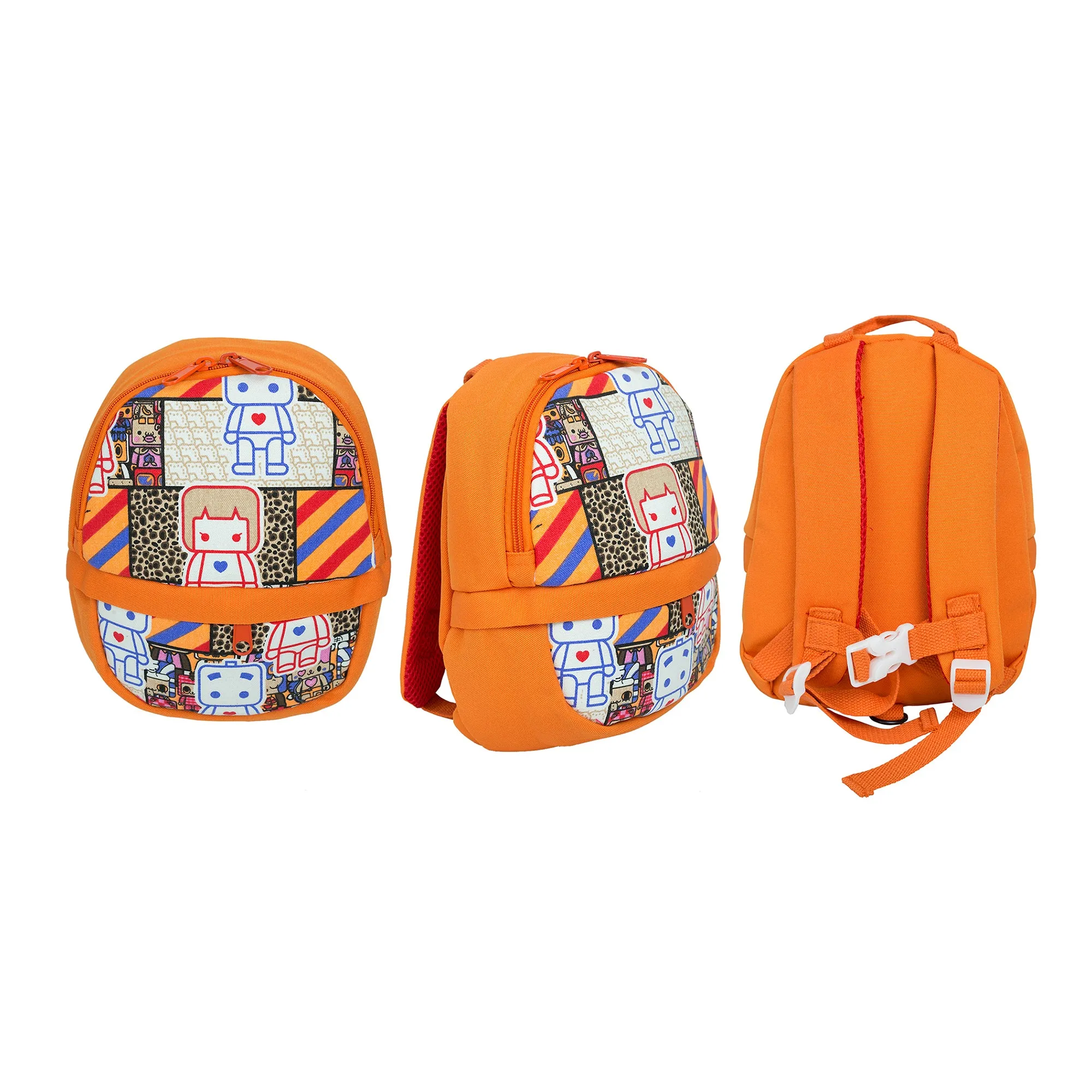 Printed Kids Backpack - Orange