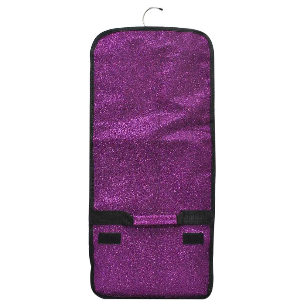 Purple Glitter NGIL Traveling Toiletry Bag