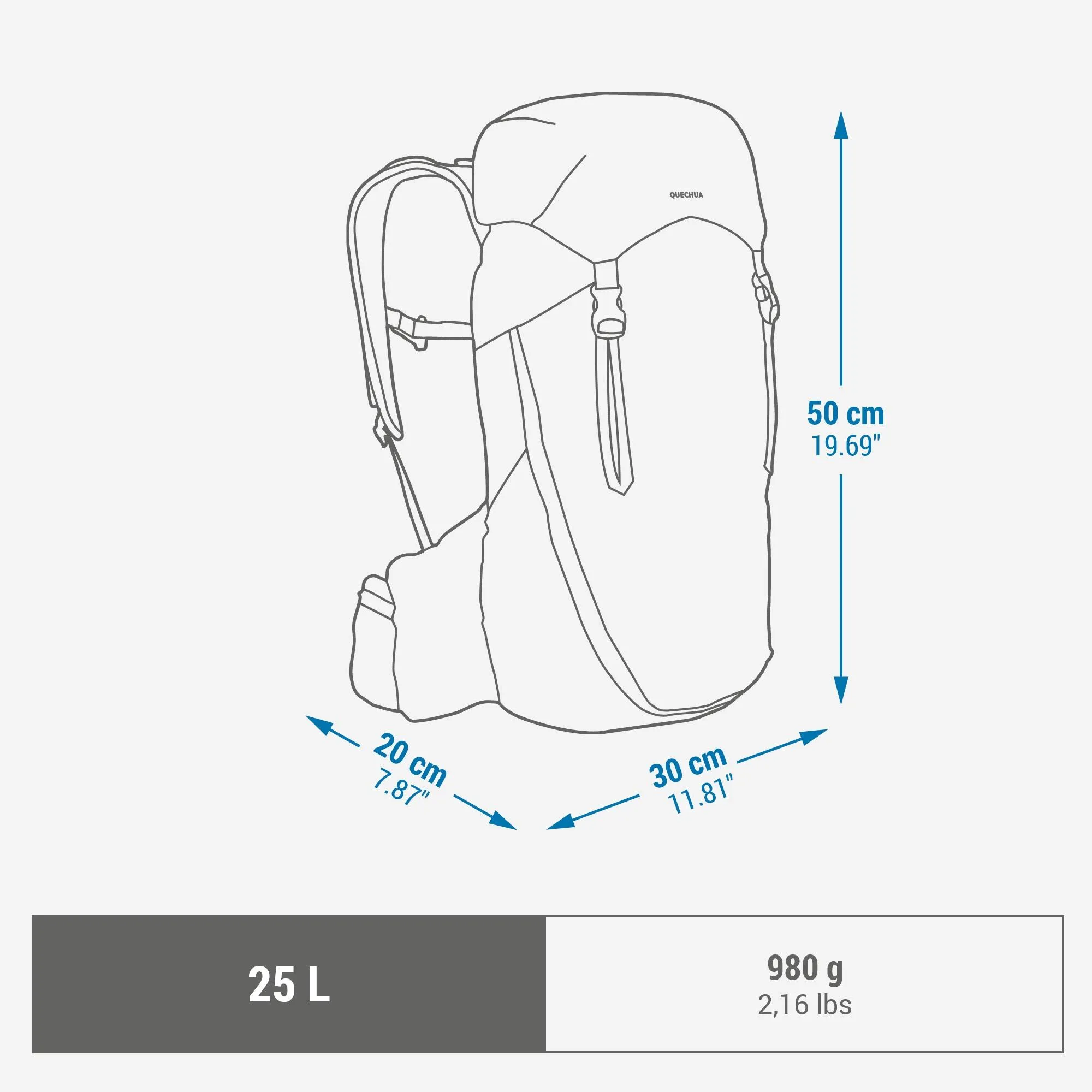 Quechua MH900 25 L Hiking Backpack