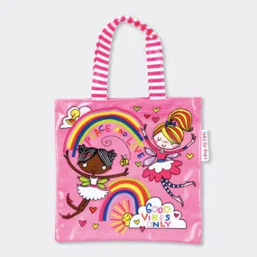 Rachel Ellen Peace & Love Fairies Mini Tote Bag