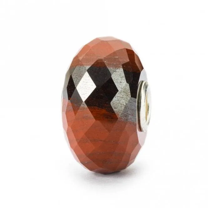 Red Chalcedony With Hematite Stone Bead TSTBE-20039