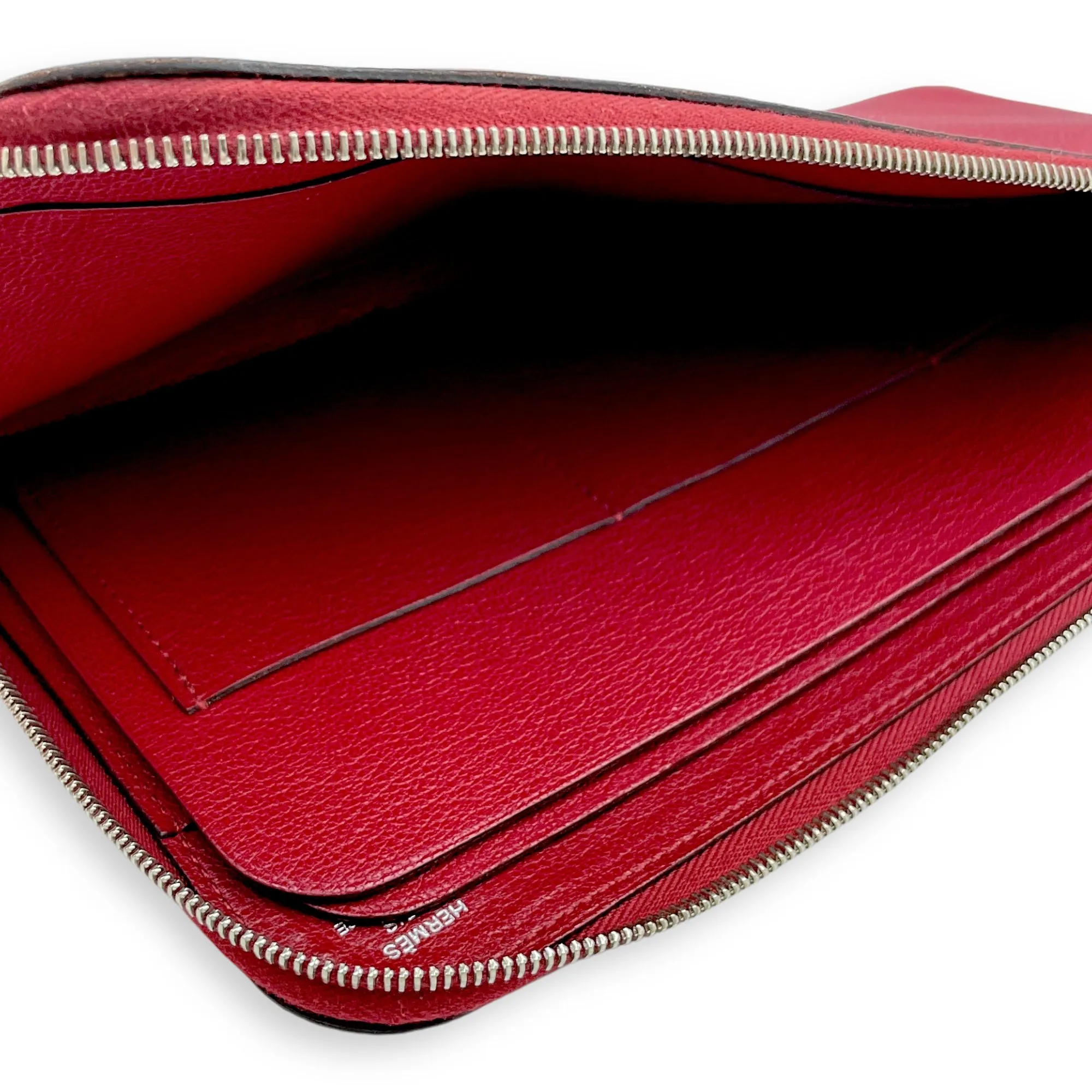 Remix Duo GM Rouge Grenat Wallet in Epsom, Palladium hardware