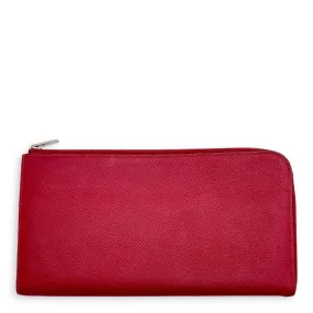 Remix Duo GM Rouge Grenat Wallet in Epsom, Palladium hardware