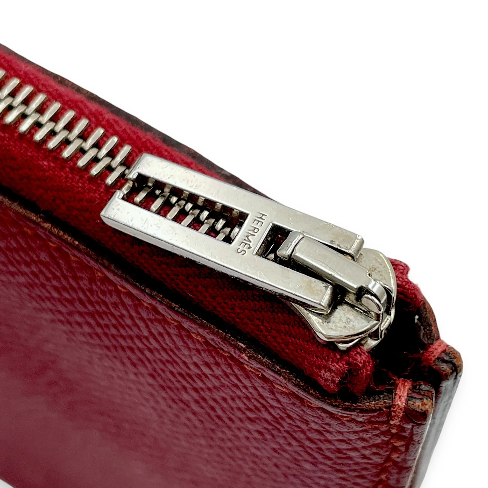 Remix Duo GM Rouge Grenat Wallet in Epsom, Palladium hardware