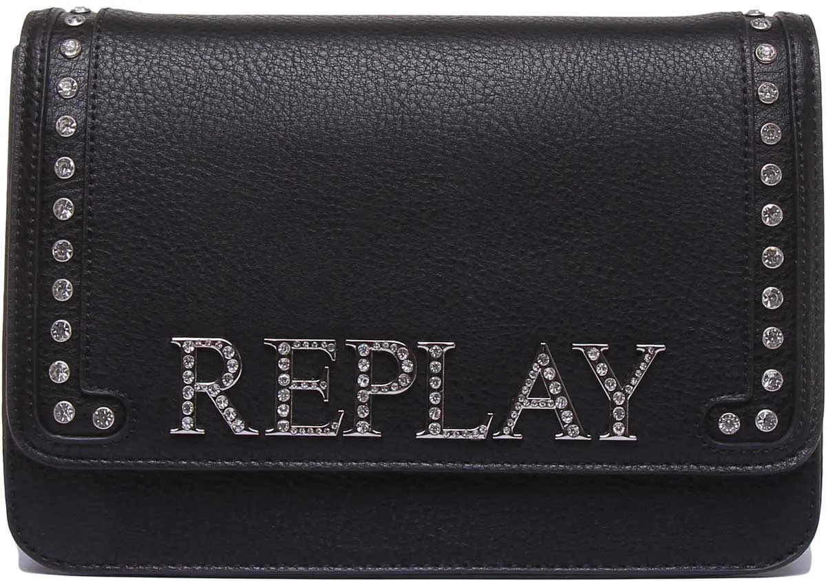 Replay Shoulder Bag In Black