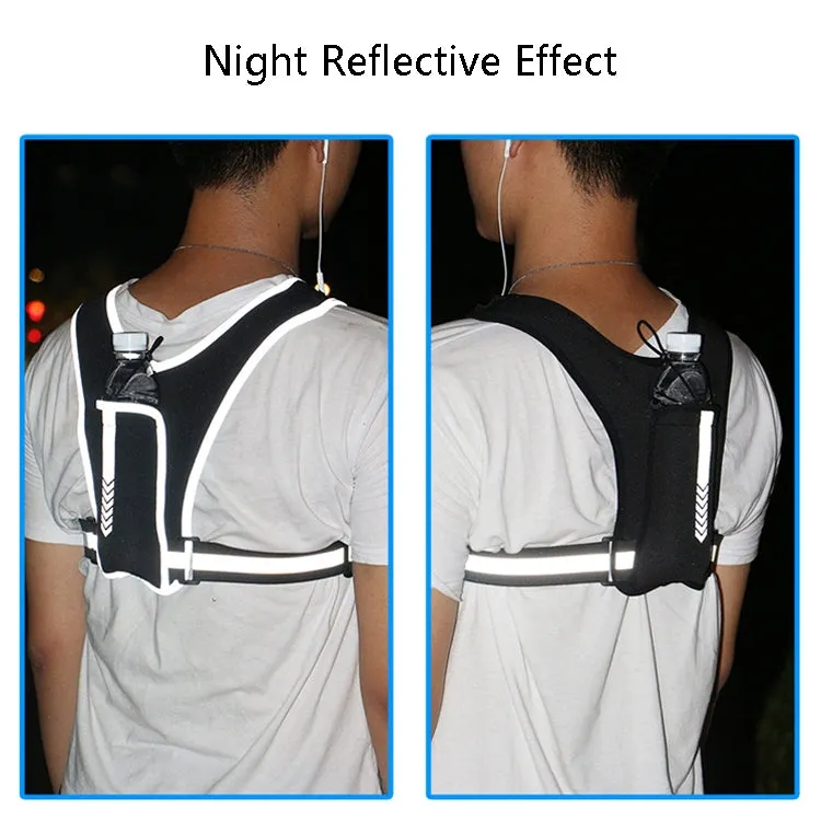 Running Reflective Vest Bag Outdoor Sports Mobile Phone Chest Bag(Regular)