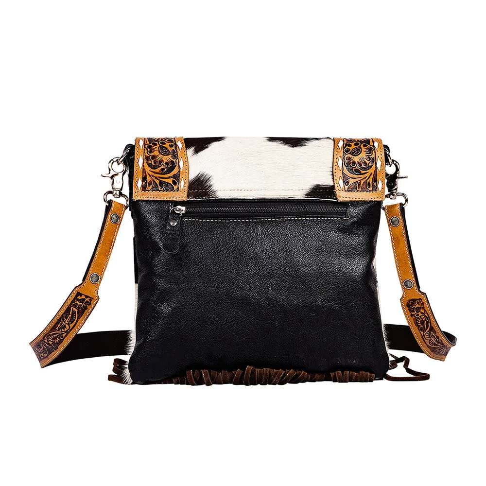 Saba Trail Hand-Tooled Bag In Light & Dark