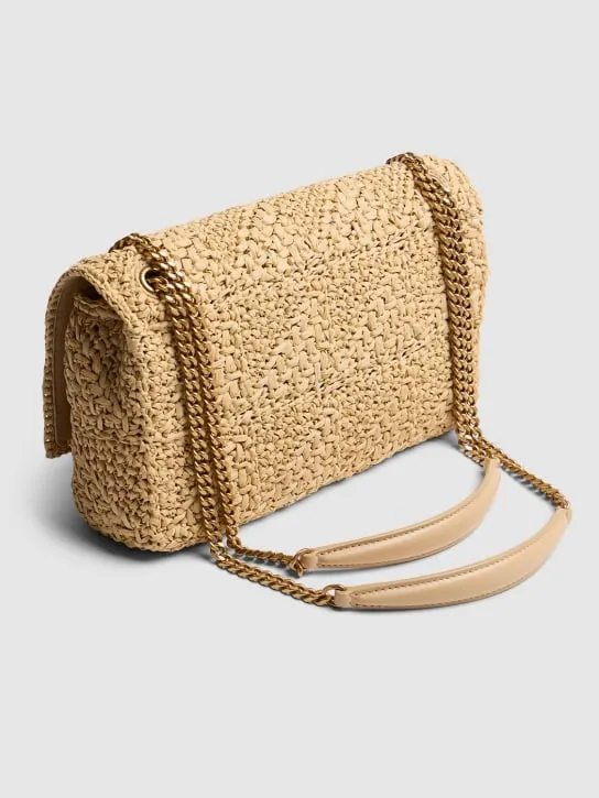 Saint Laurent   Medium Jamie raffia shoulder bag 