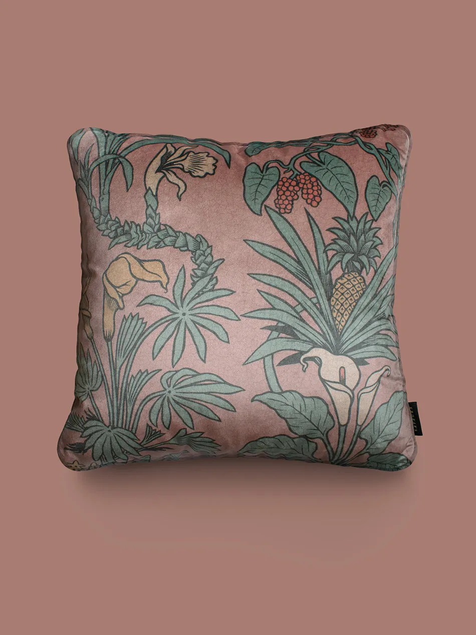 Sample Sale: Botanize Heritage 'Plaster Pink' Velvet Cushion