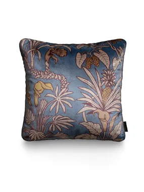 Sample Sale: Botanize Heritage 'Whale Blue' Velvet Cushion