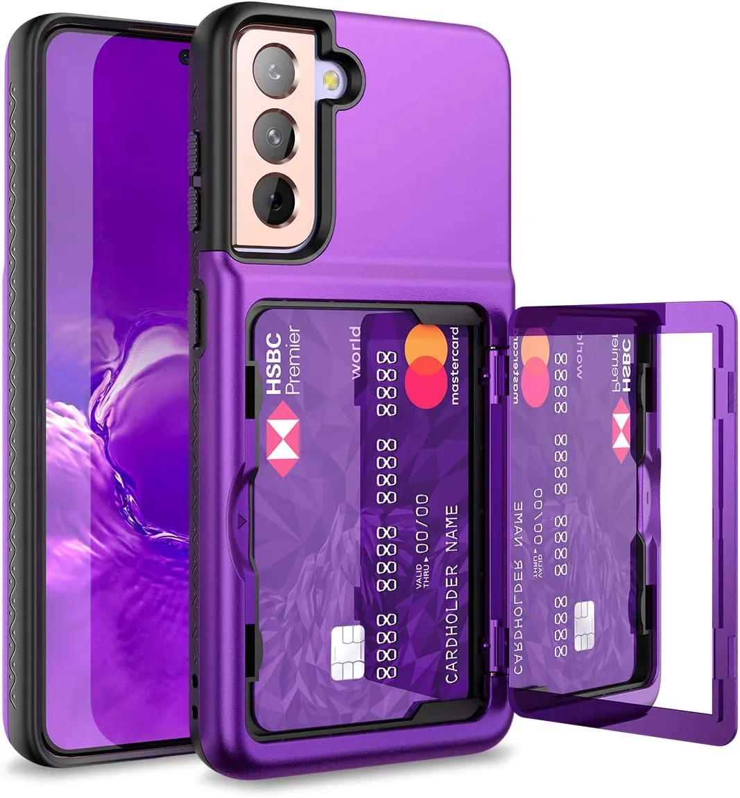 Samsung Galaxy S21 Wallet Case Credit Card Holder