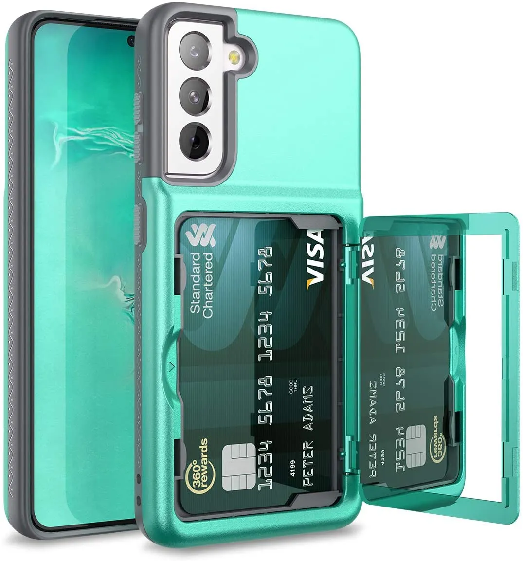 Samsung Galaxy S21 Wallet Case Credit Card Holder