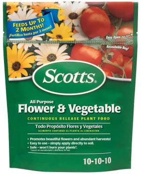 Scotts 1009001 Dry Plant Food, 3 lb Bag, 10-10-10 N-P-K Ratio :BAG: QUANTITY: 1