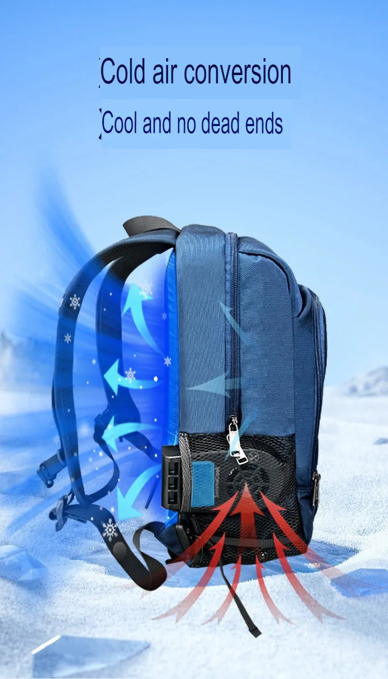 SenmiCool 30L Outdoor Summer AC  Backpack With Semiconductor Mini Air Conditioner Fan For Hiking , Muslim Pilgrimage Hajj Umrah travel &  Mountaineering Bag