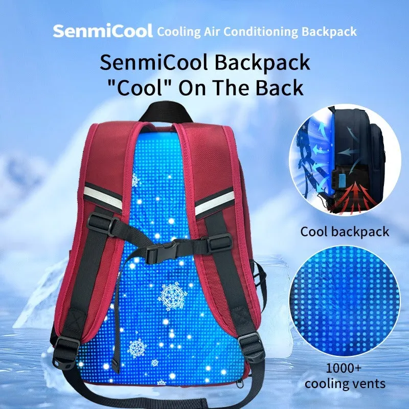 SenmiCool 30L Outdoor Summer AC  Backpack With Semiconductor Mini Air Conditioner Fan For Hiking , Muslim Pilgrimage Hajj Umrah travel &  Mountaineering Bag