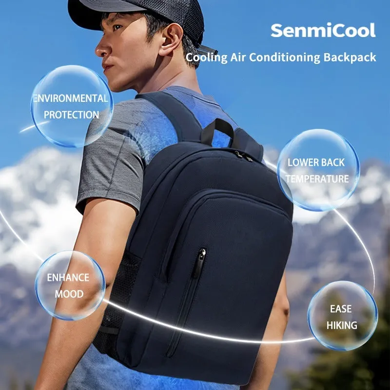 SenmiCool 30L Outdoor Summer AC  Backpack With Semiconductor Mini Air Conditioner Fan For Hiking , Muslim Pilgrimage Hajj Umrah travel &  Mountaineering Bag