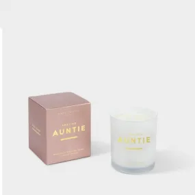 Sentiment Amazing Auntie Grapefruit and Pink Peony Candle KLC227