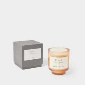 Sentiment 'Relax' English Pear And White Tea Candle KLC362