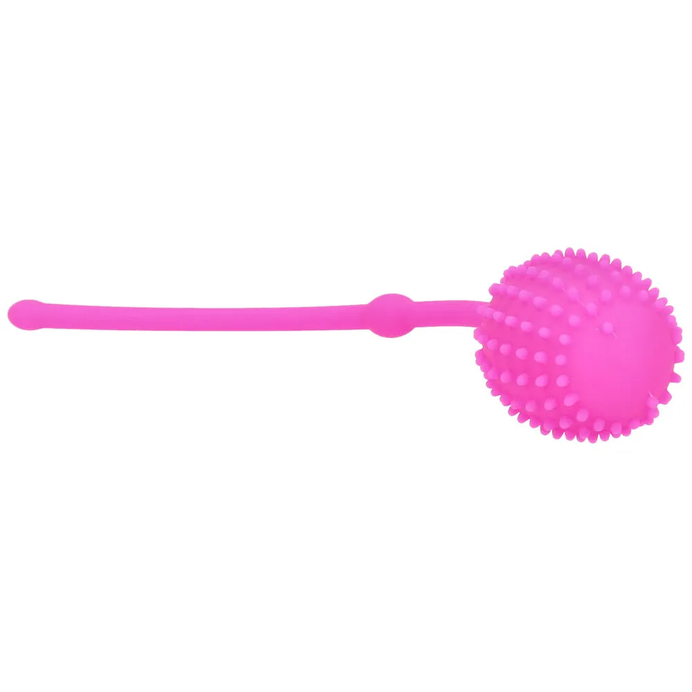 Silicone Textured Kegel Ball With Rolling Weight