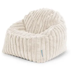 Sloucher Child's Bean Bag 2-6 yr - Ultra Plush Cord Cream