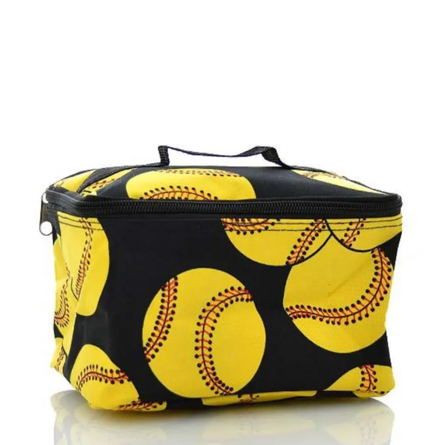 Softball Cosmetic Travel Bag