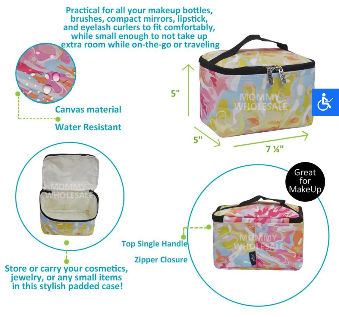 Softball Cosmetic Travel Bag