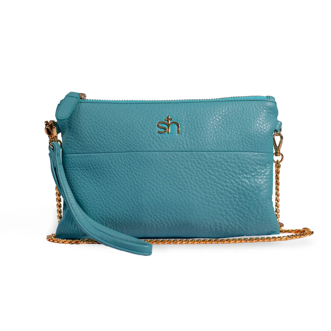 Soho Wristlet Clutch-Blue