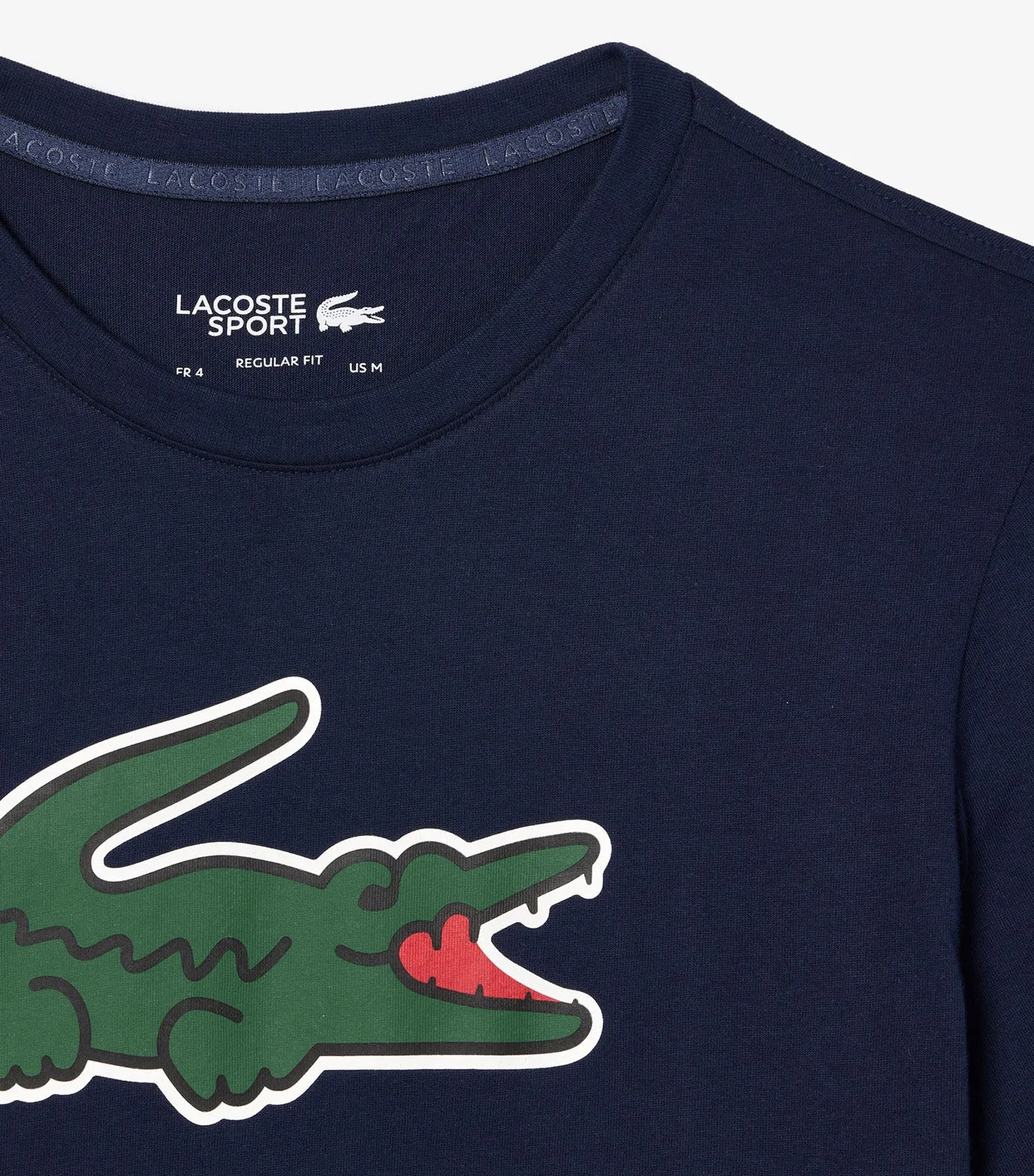 Sport Ultra-Dry Croc Print T-Shirt Navy Blue/Green-White