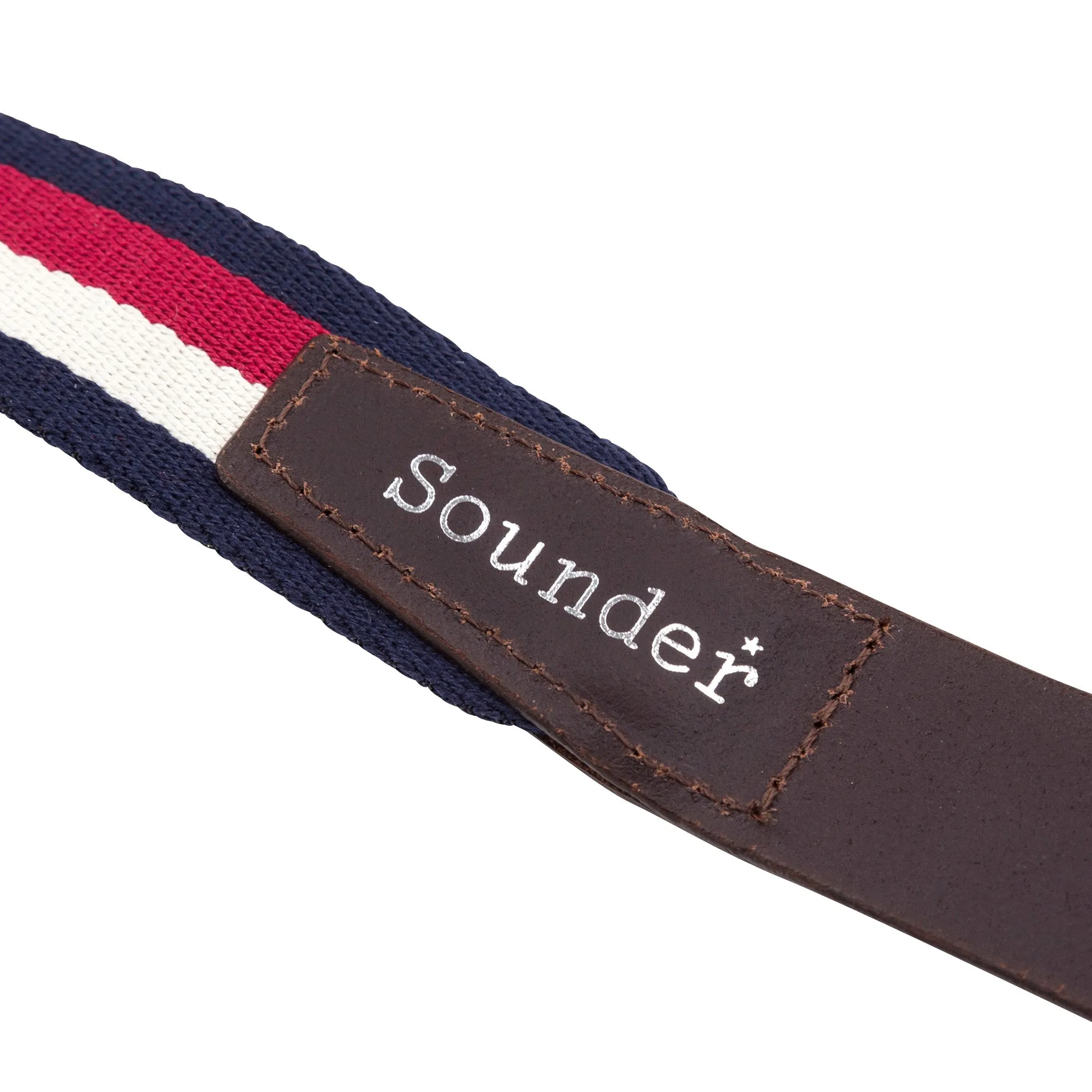 Star Webbing Belt Red Blue Stripe