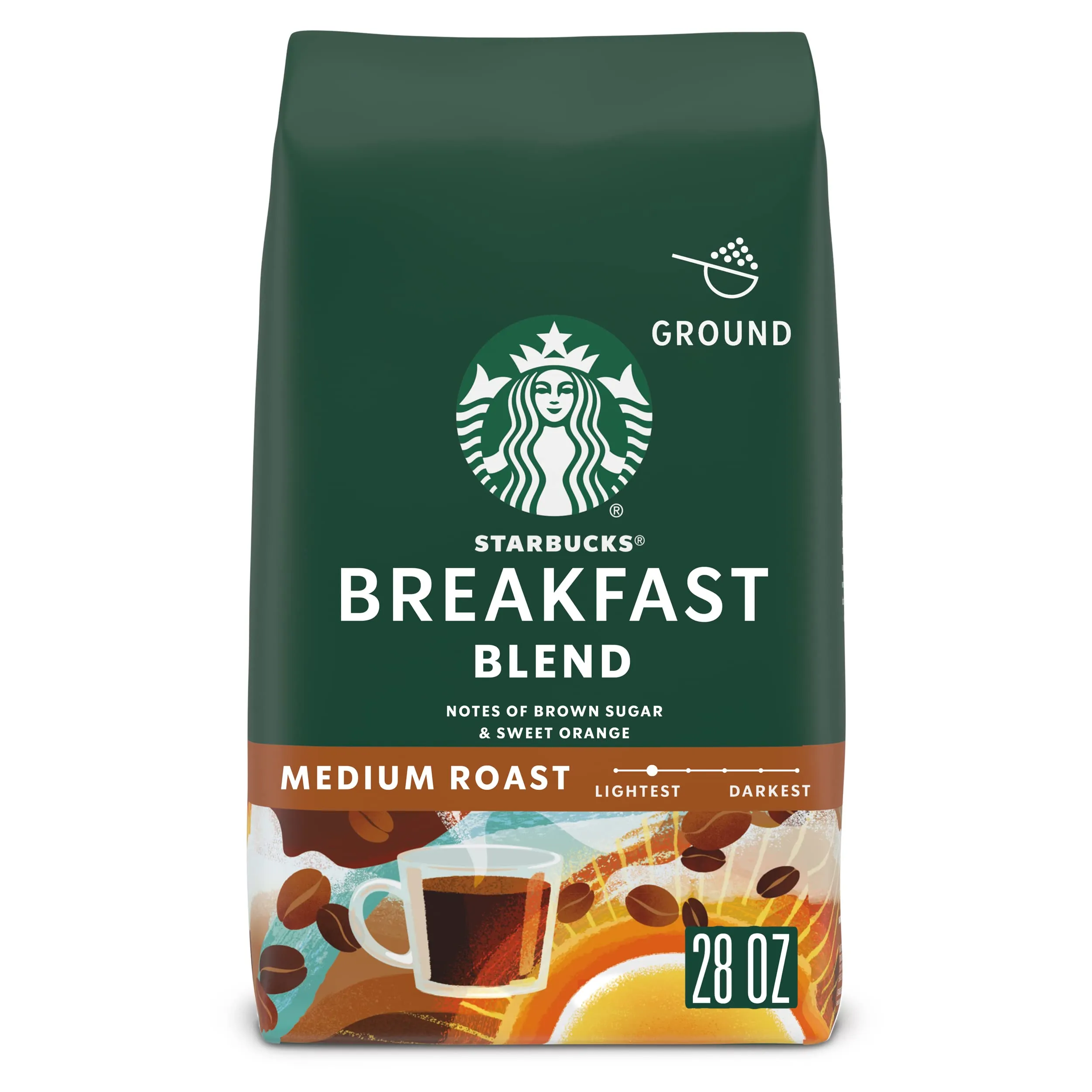 Starbucks Ground Coffee, Medium Roast Coffee, Holiday Blend, 100% Arabica, Limited Edition Holiday Coffee, 1 Bag (17 Oz)