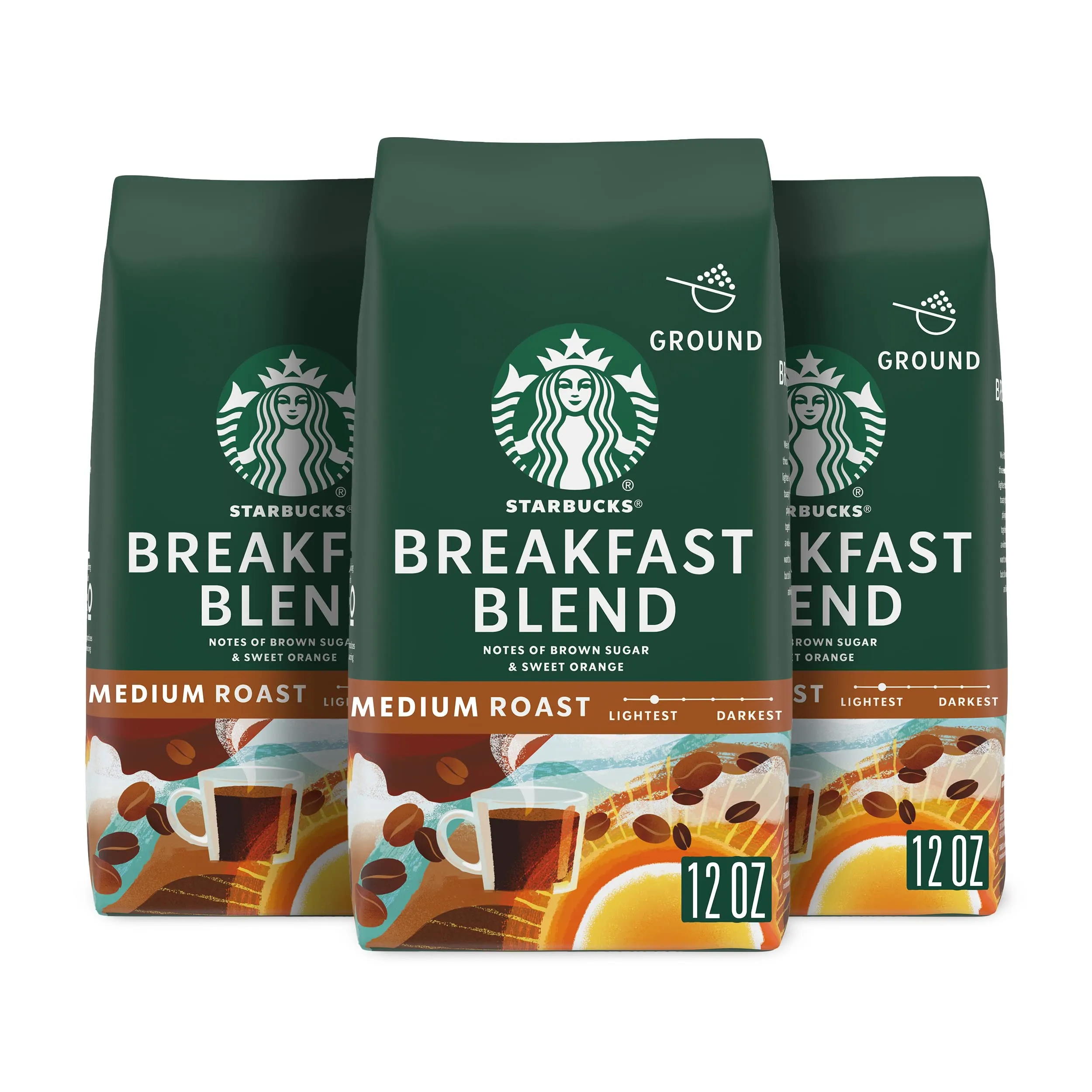 Starbucks Ground Coffee, Medium Roast Coffee, Holiday Blend, 100% Arabica, Limited Edition Holiday Coffee, 1 Bag (17 Oz)