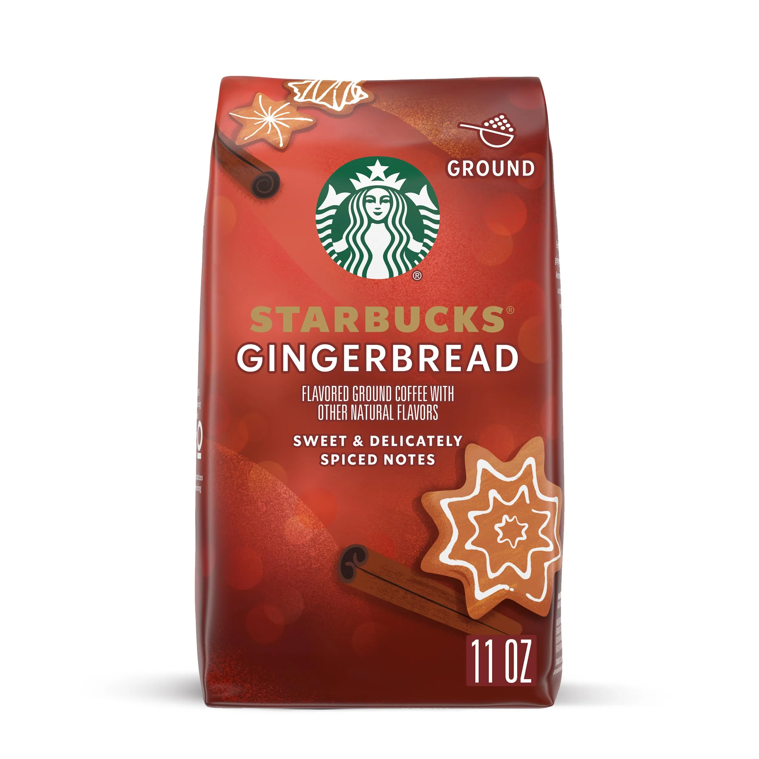 Starbucks Ground Coffee, Medium Roast Coffee, Holiday Blend, 100% Arabica, Limited Edition Holiday Coffee, 1 Bag (17 Oz)