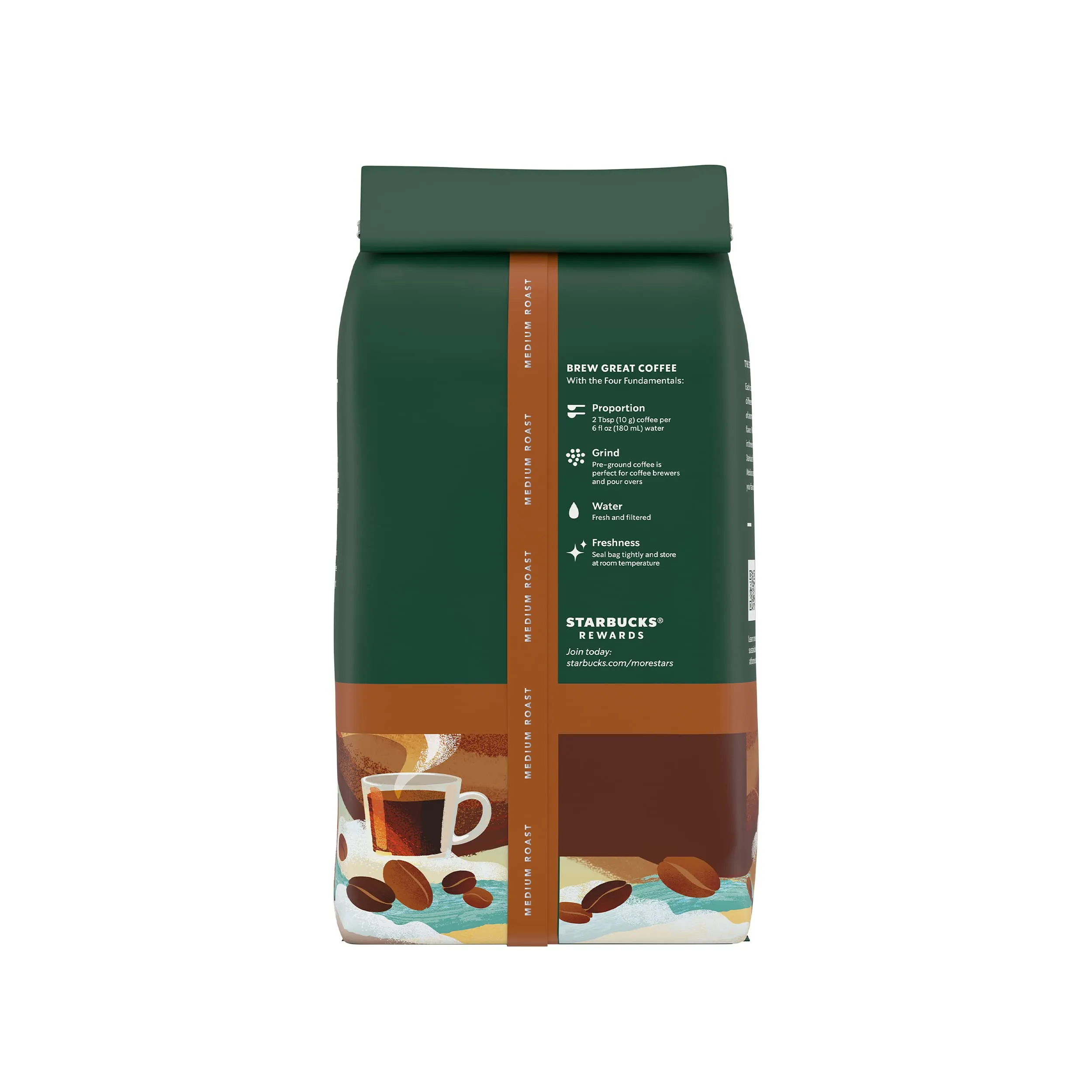 Starbucks Ground Coffee, Medium Roast Coffee, Holiday Blend, 100% Arabica, Limited Edition Holiday Coffee, 1 Bag (17 Oz)