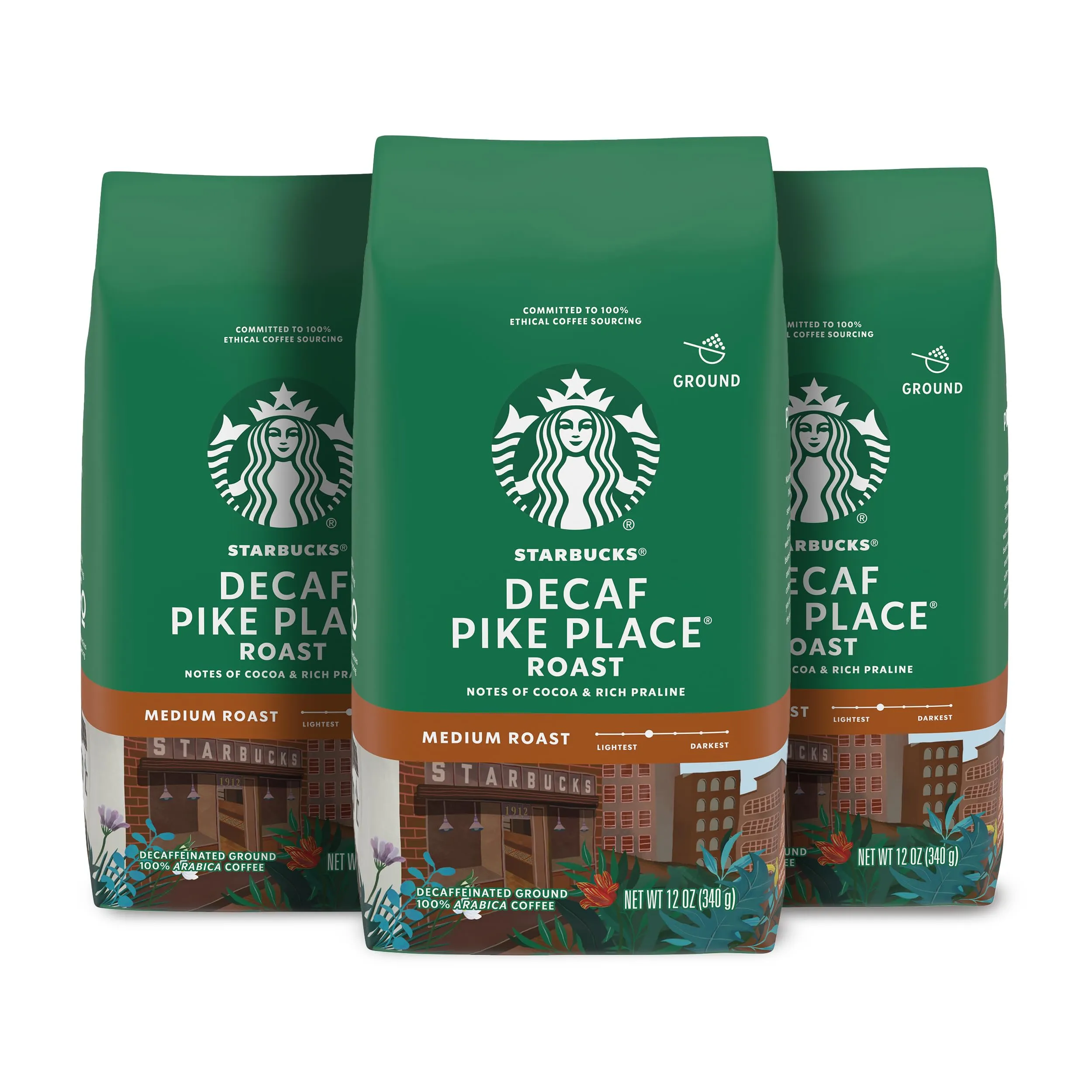 Starbucks Ground Coffee, Medium Roast Coffee, Holiday Blend, 100% Arabica, Limited Edition Holiday Coffee, 1 Bag (17 Oz)