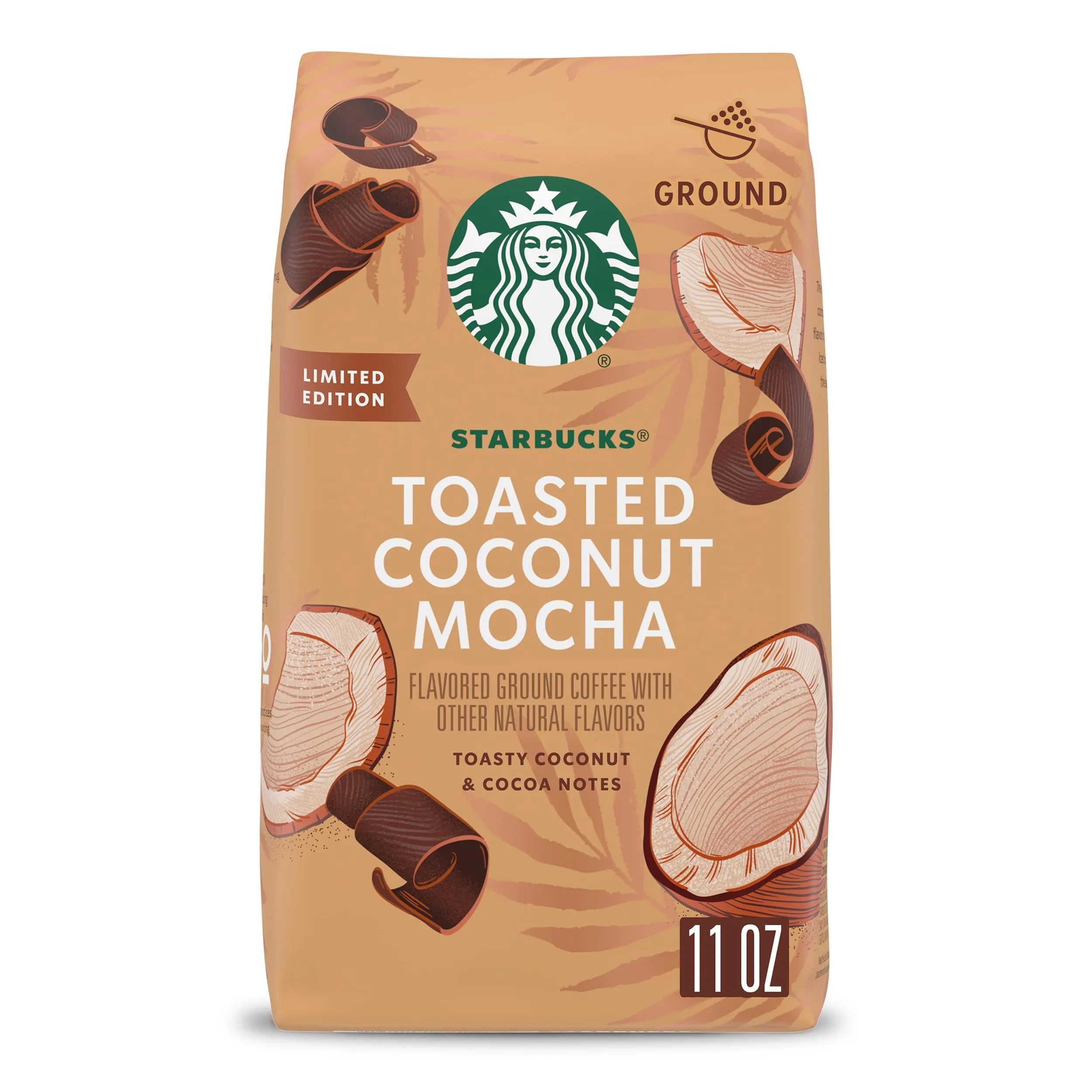 Starbucks Ground Coffee, Medium Roast Coffee, Holiday Blend, 100% Arabica, Limited Edition Holiday Coffee, 1 Bag (17 Oz)