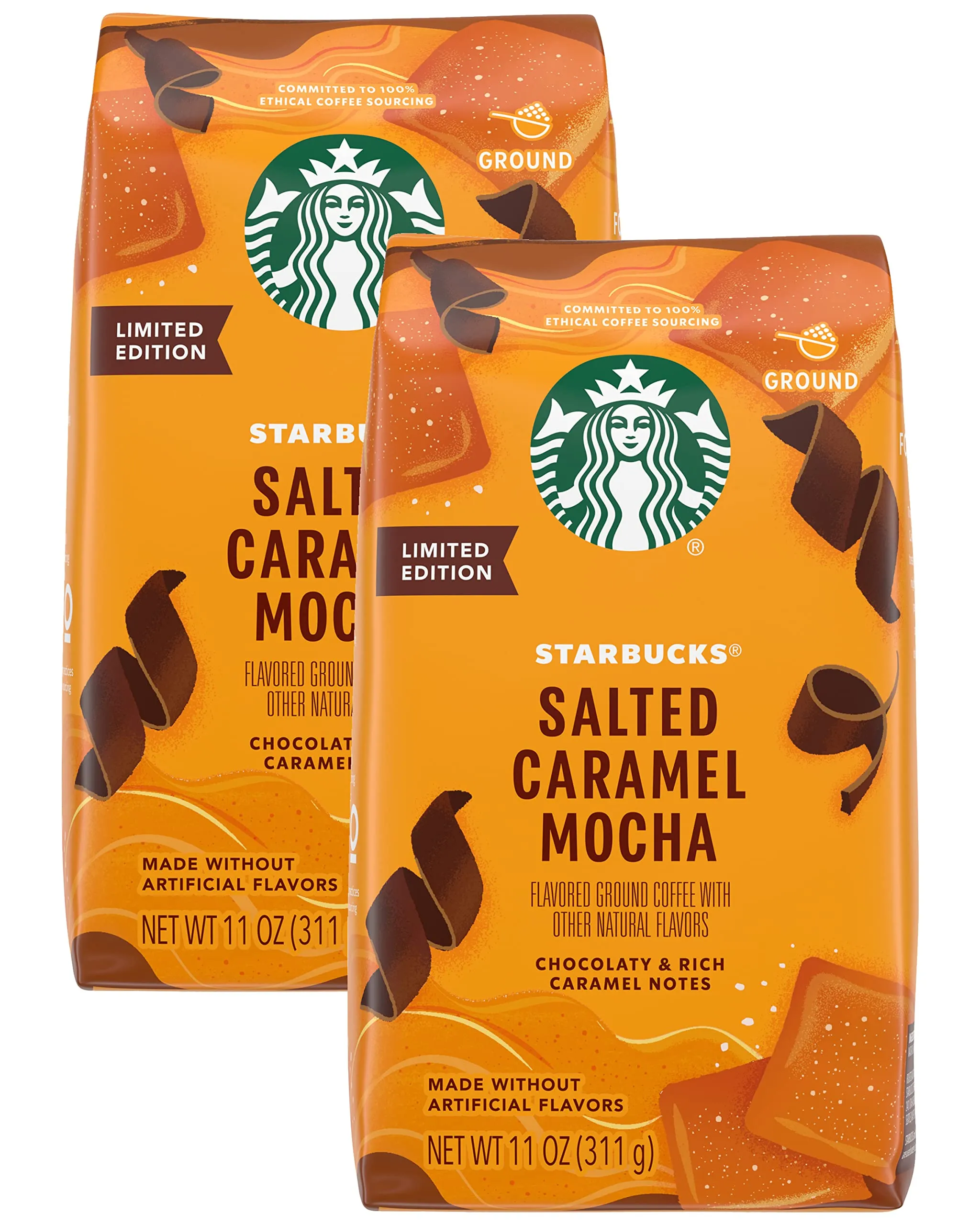 Starbucks Ground Coffee, Medium Roast Coffee, Holiday Blend, 100% Arabica, Limited Edition Holiday Coffee, 1 Bag (17 Oz)