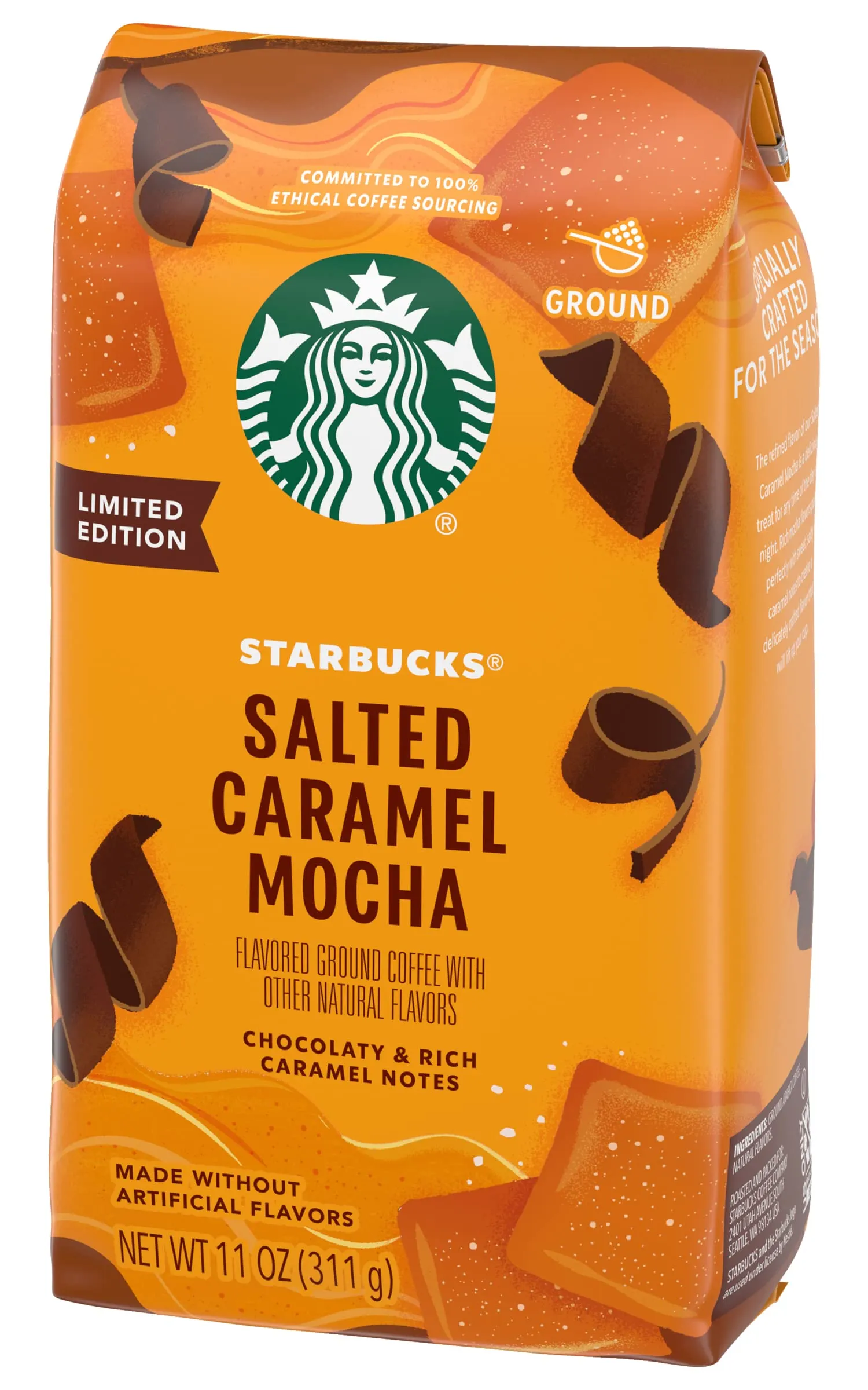 Starbucks Ground Coffee, Medium Roast Coffee, Holiday Blend, 100% Arabica, Limited Edition Holiday Coffee, 1 Bag (17 Oz)