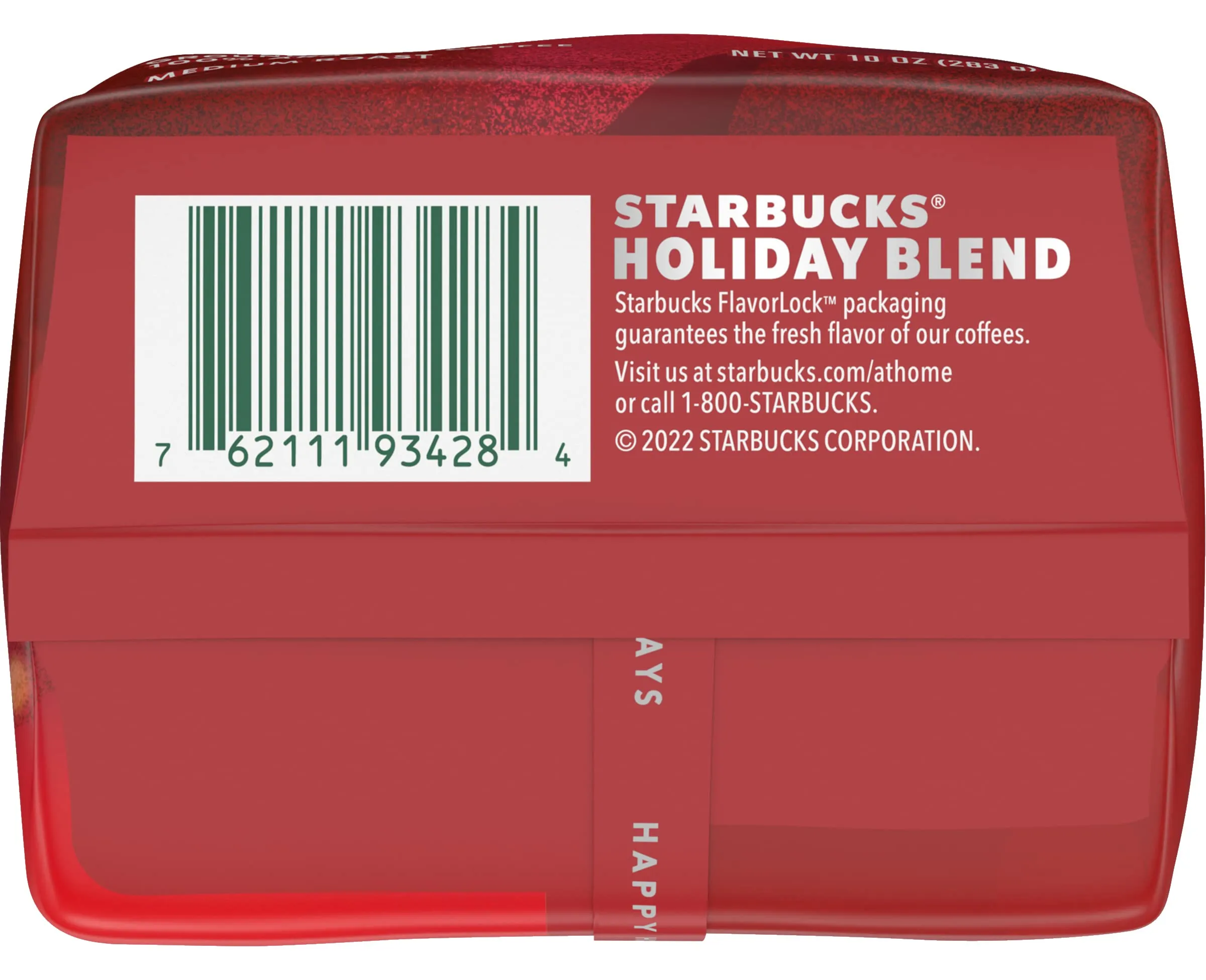 Starbucks Ground Coffee, Medium Roast Coffee, Holiday Blend, 100% Arabica, Limited Edition Holiday Coffee, 1 Bag (17 Oz)