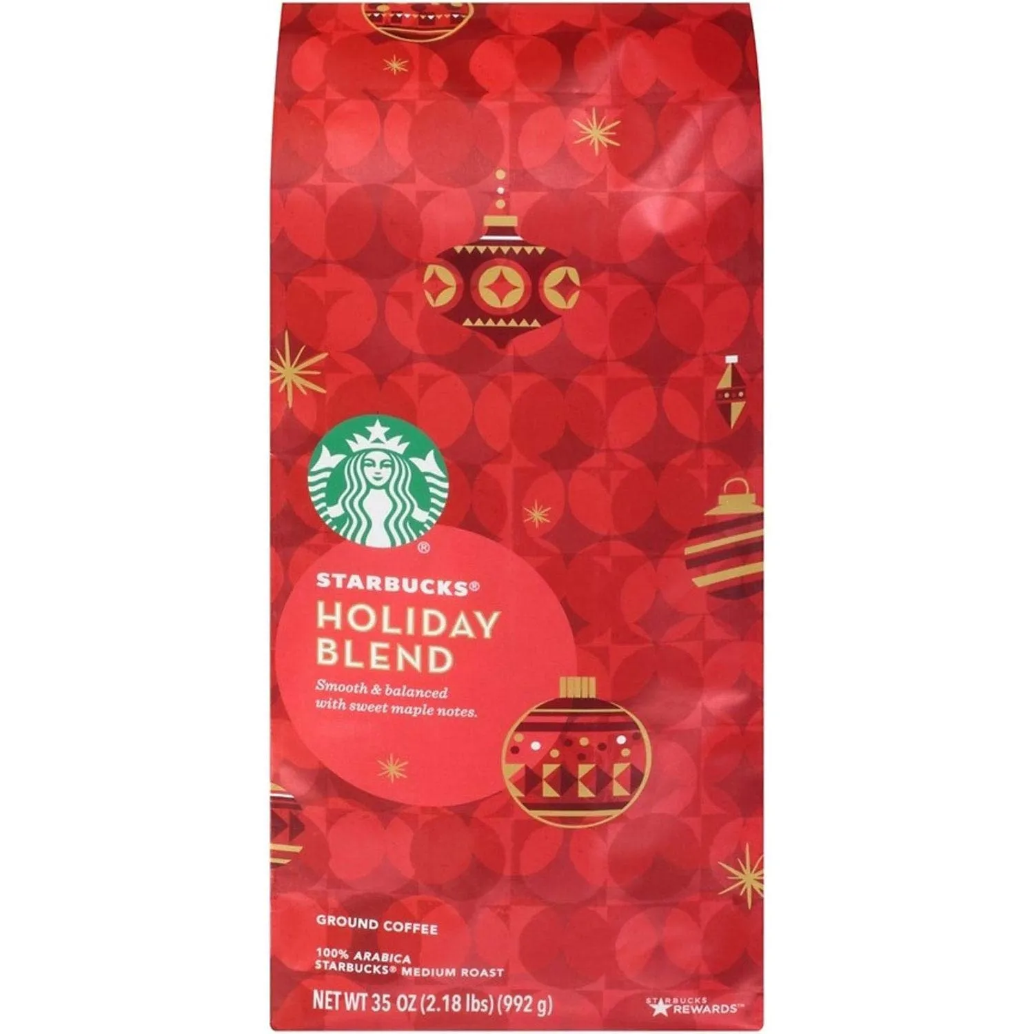 Starbucks Ground Coffee, Medium Roast Coffee, Holiday Blend, 100% Arabica, Limited Edition Holiday Coffee, 1 Bag (17 Oz)