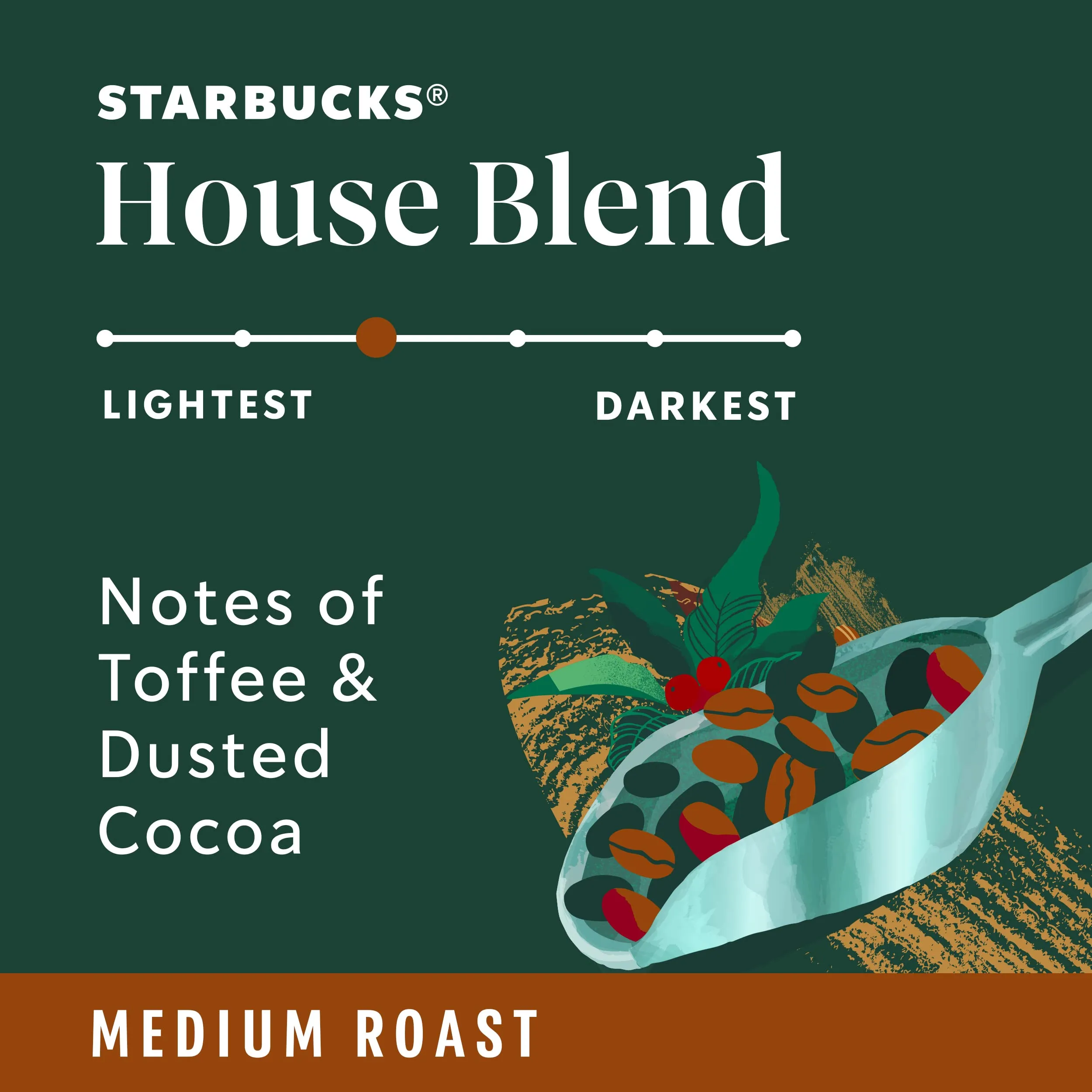 Starbucks Ground Coffee, Medium Roast Coffee, Holiday Blend, 100% Arabica, Limited Edition Holiday Coffee, 1 Bag (17 Oz)