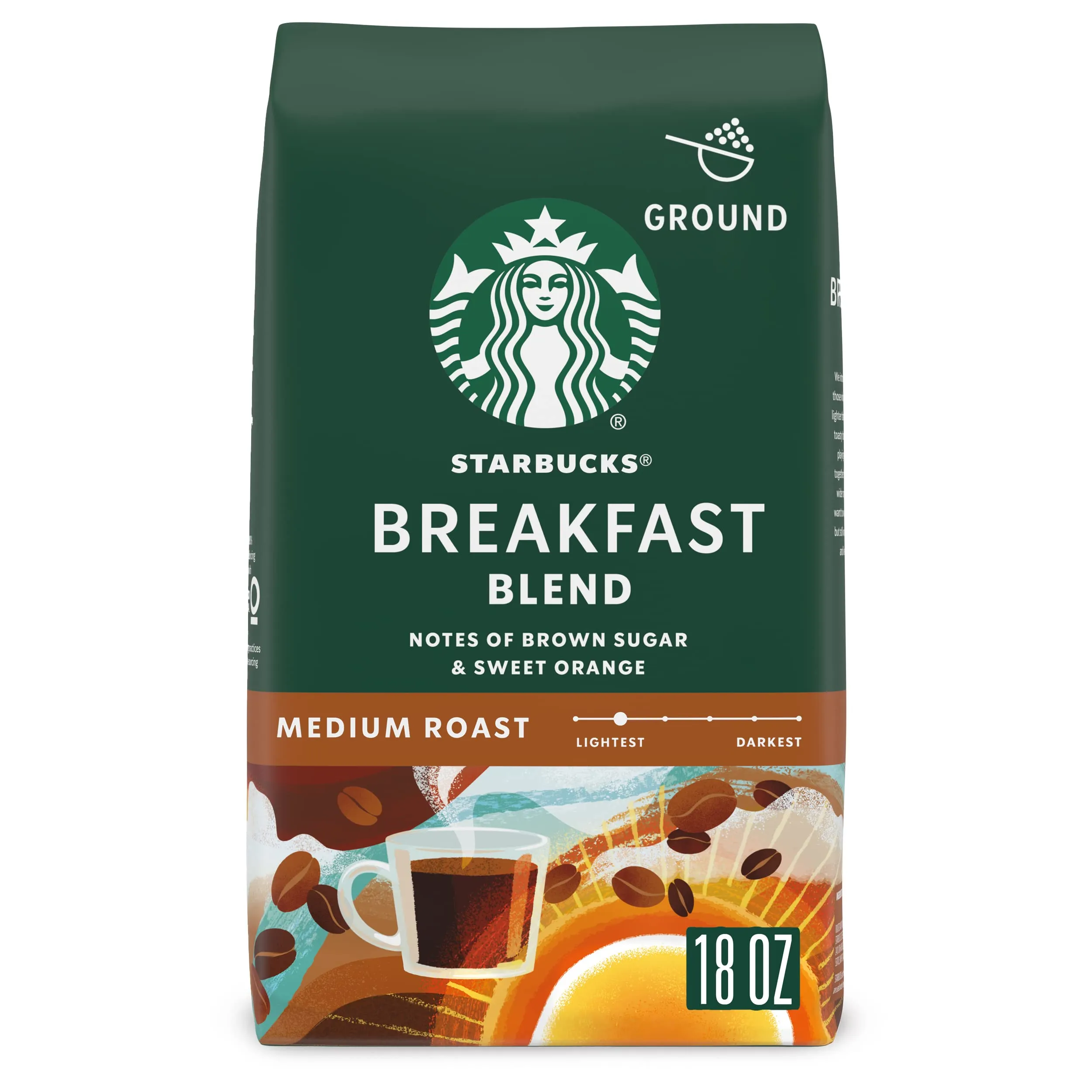 Starbucks Ground Coffee, Medium Roast Coffee, Holiday Blend, 100% Arabica, Limited Edition Holiday Coffee, 1 Bag (17 Oz)