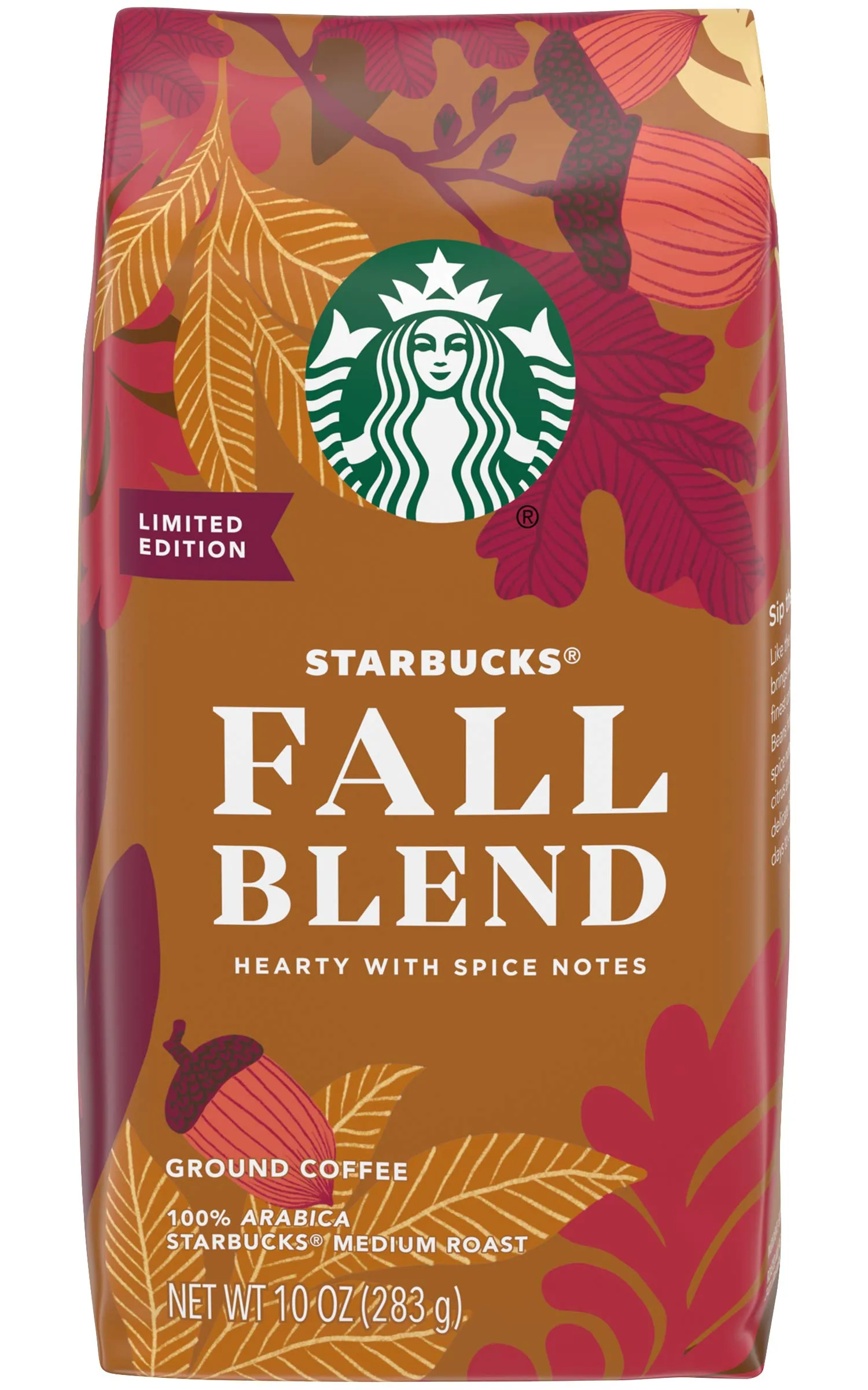 Starbucks Ground Coffee, Medium Roast Coffee, Holiday Blend, 100% Arabica, Limited Edition Holiday Coffee, 1 Bag (17 Oz)