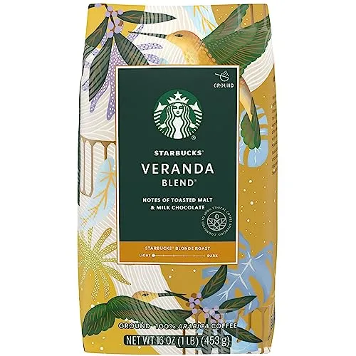 Starbucks Ground Coffee, Medium Roast Coffee, Holiday Blend, 100% Arabica, Limited Edition Holiday Coffee, 1 Bag (17 Oz)